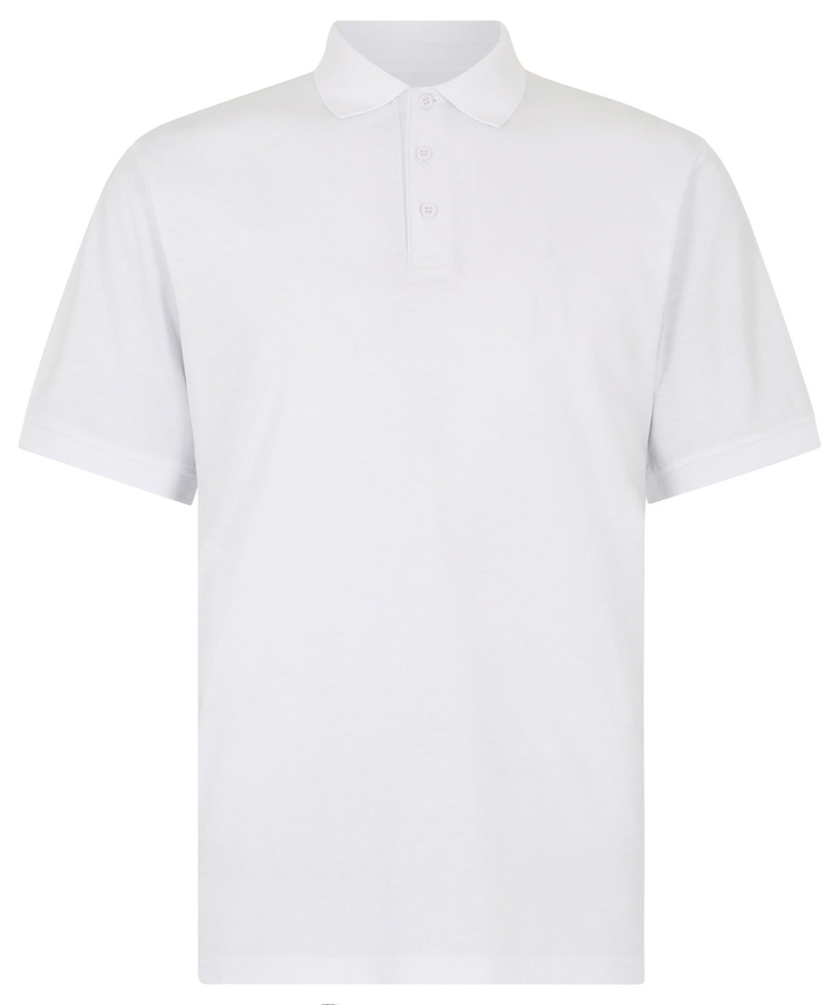 Kustom Kit Regular fit Superwash 60° Jersey polo in White, front view