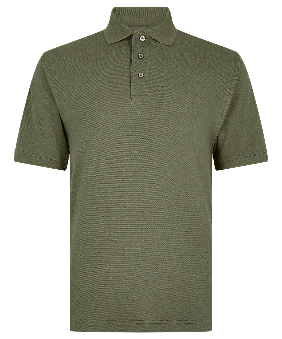 Kustom Kit Classic fit cotton Klassic Superwash 60° polo in Camo Green, front view