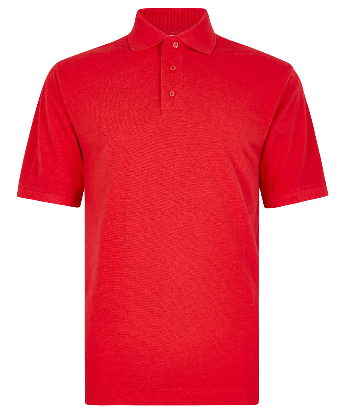 Kustom Kit Classic fit cotton Klassic Superwash 60° polo in Tomato Red, front view