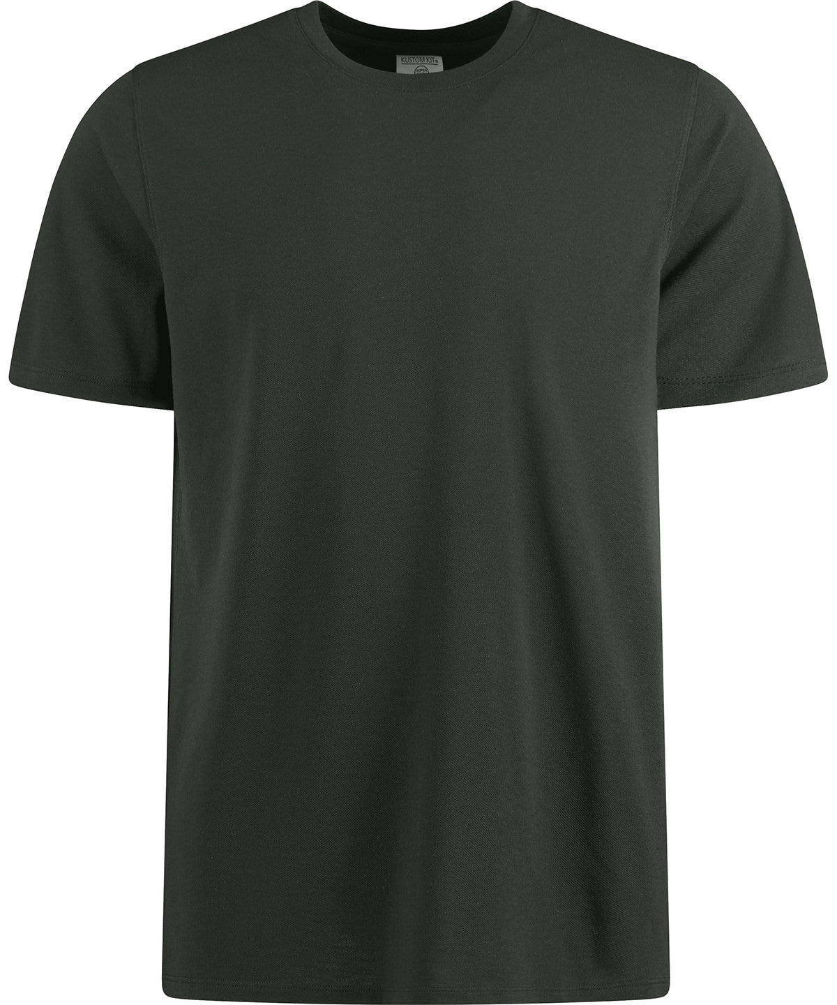 Kustom Kit Superwash 60° piqué tee (regular fit) in Graphite, front view