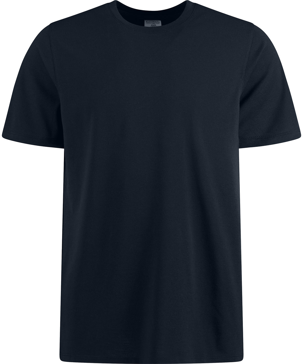 Kustom Kit Superwash 60° piqué tee (regular fit) in Navy, front view