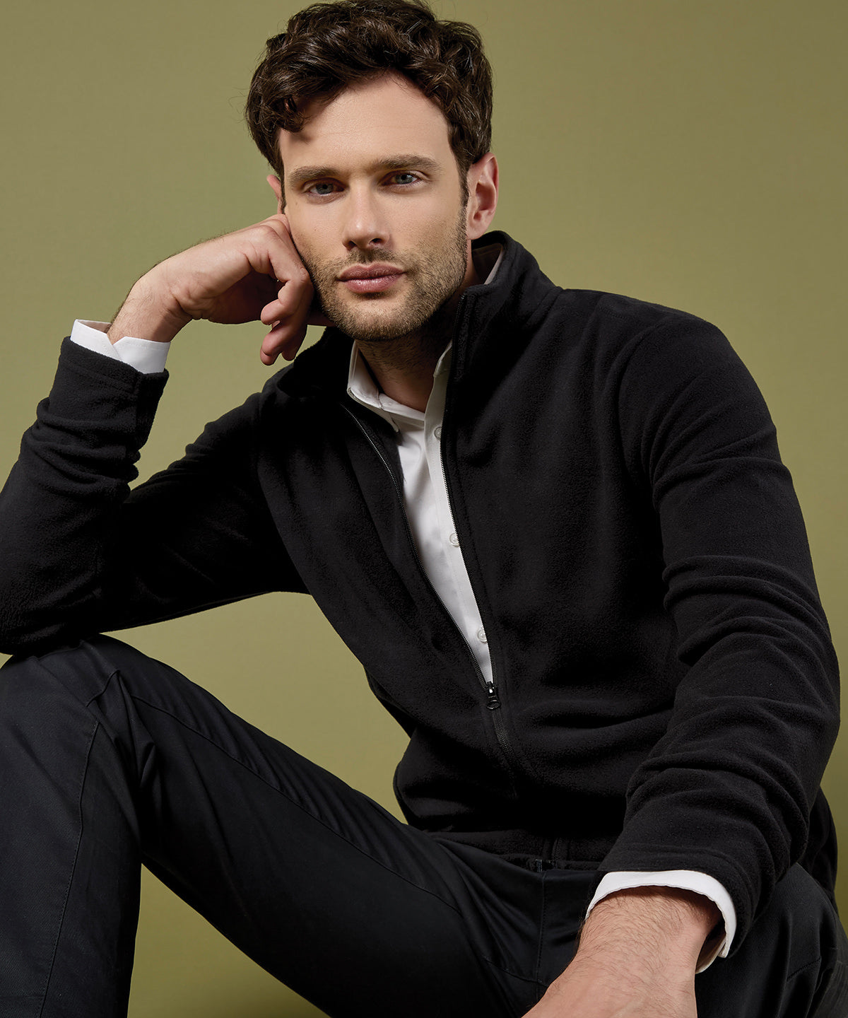 Kustom Kit Regular fit corporate microfleece, lifestyle photo