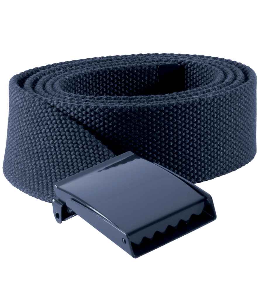K-Up Polyester Belt in Navy, front view