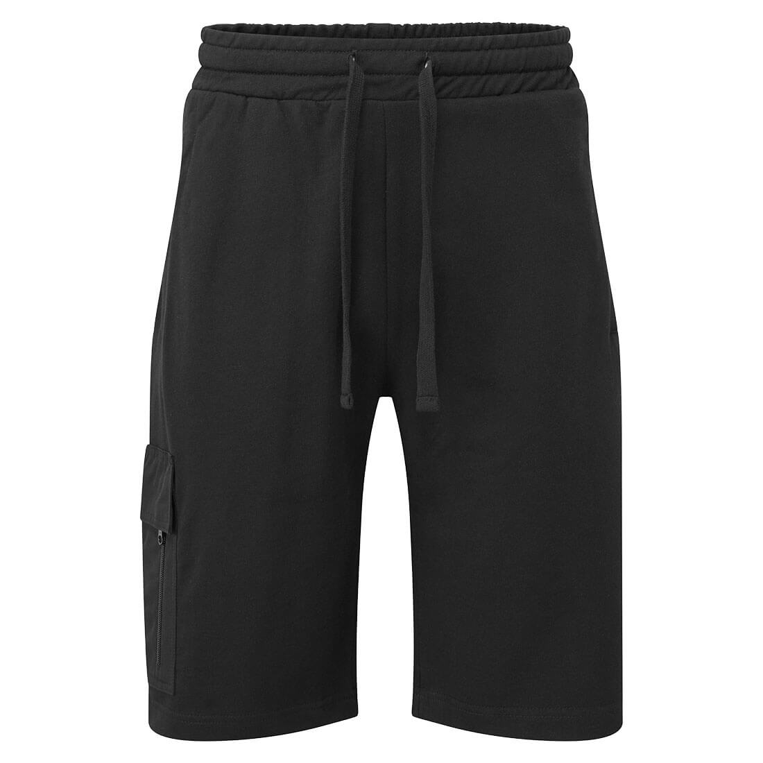 Portwest KX3 Cargo Sweatshorts in Black, main product image
