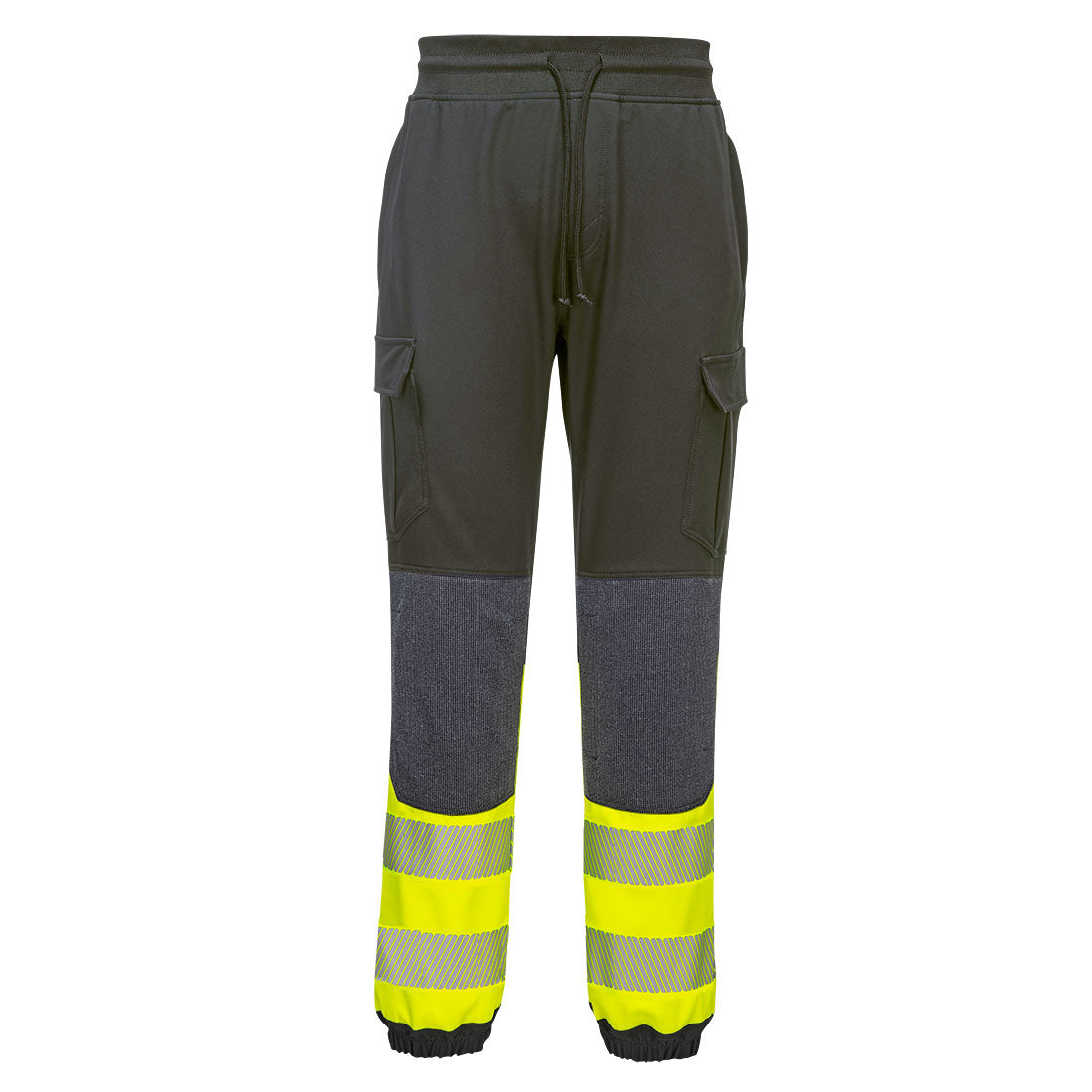 Portwest PW3 Hi-Vis Flexi Class 1 Joggers in Black/Yellow, image 2