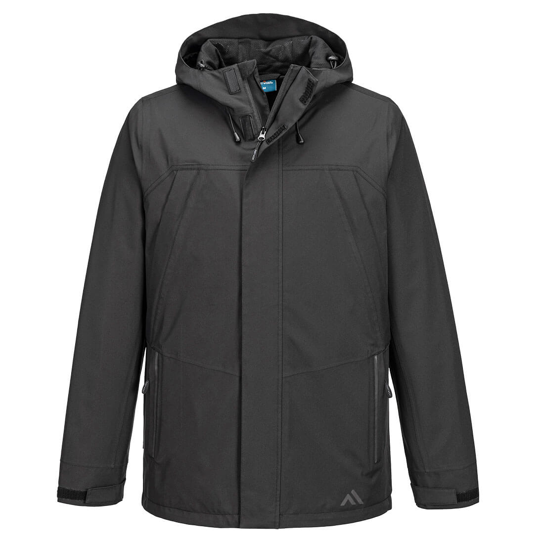 Portwest KX3 Sport Rain Jacket in Black, main product image
