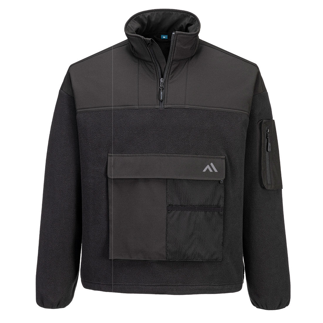 Portwest KX3 Sport 1/4 Zip Fleece in Black, main product image