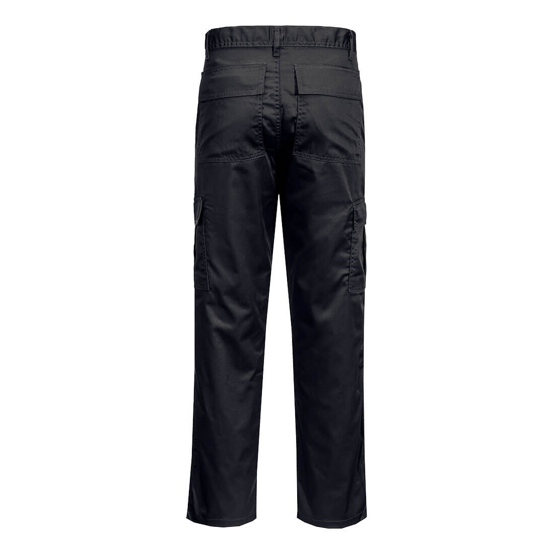 Portwest L701 Lightweight Combat Trousers in Black, back view
