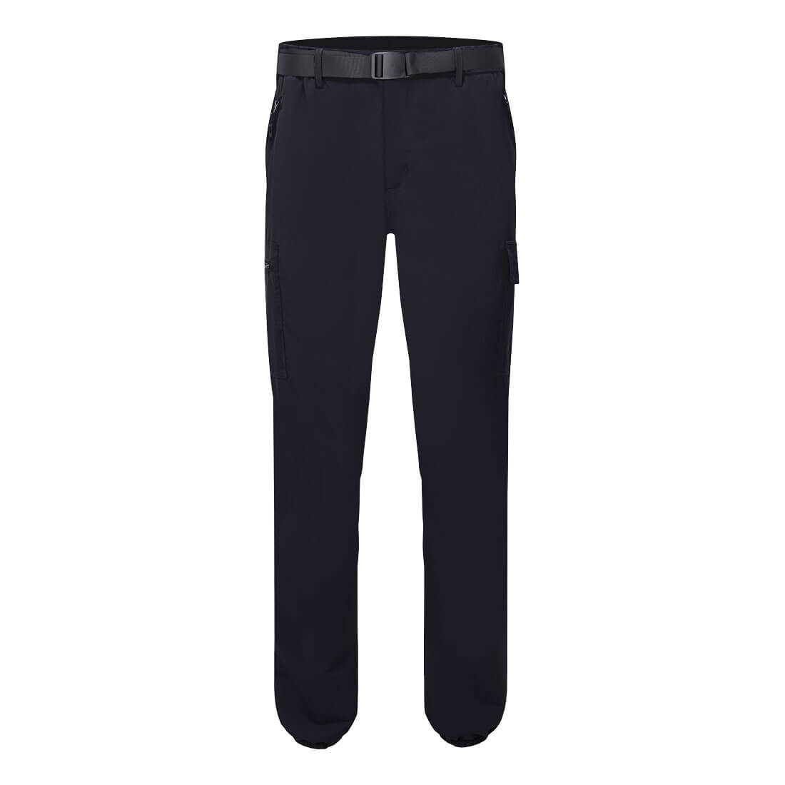 Portwest Stretch Lightweight Cuffed Trousers in Black, main product image