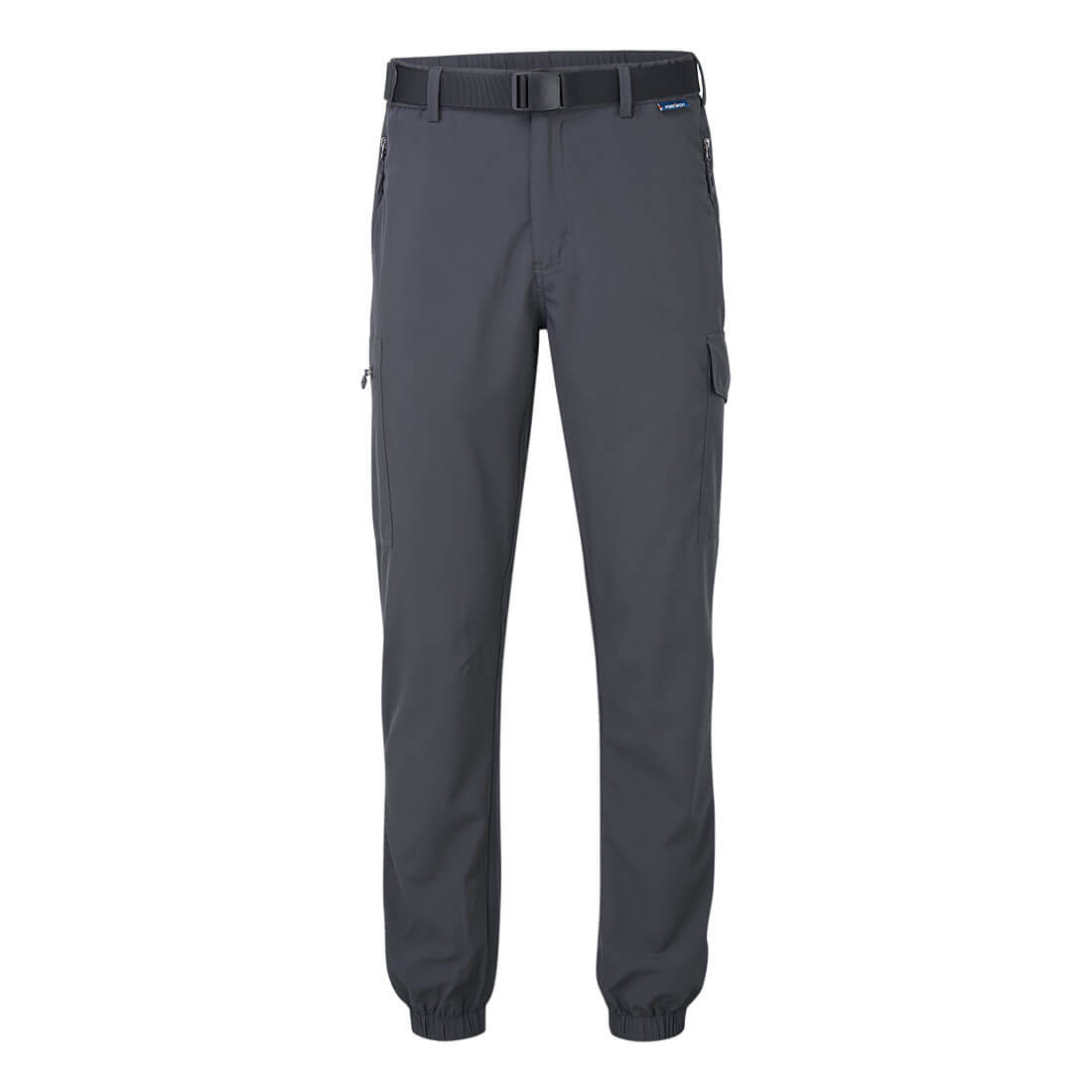 Portwest Stretch Lightweight Cuffed Trousers in Metal Grey, image 3