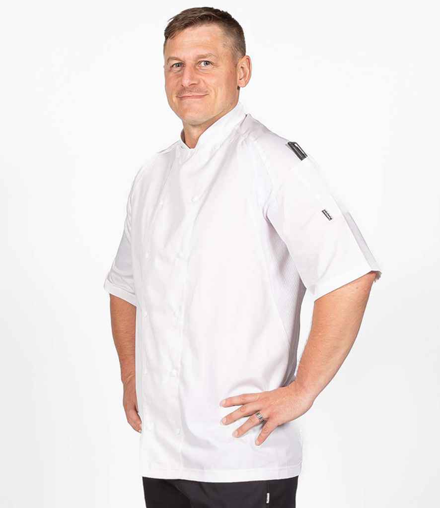 Le Chef Short Sleeve Executive Jacket in White