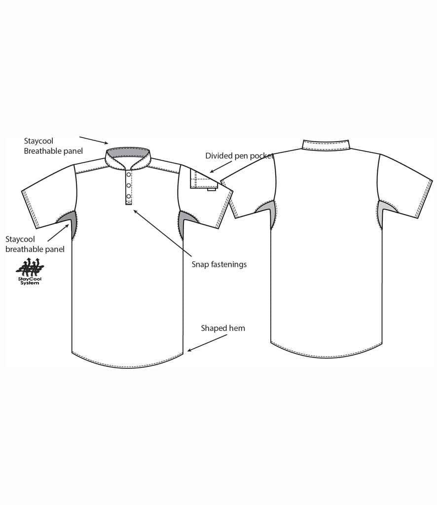 Le Chef Knitted Piqué Chef's Shirt in White