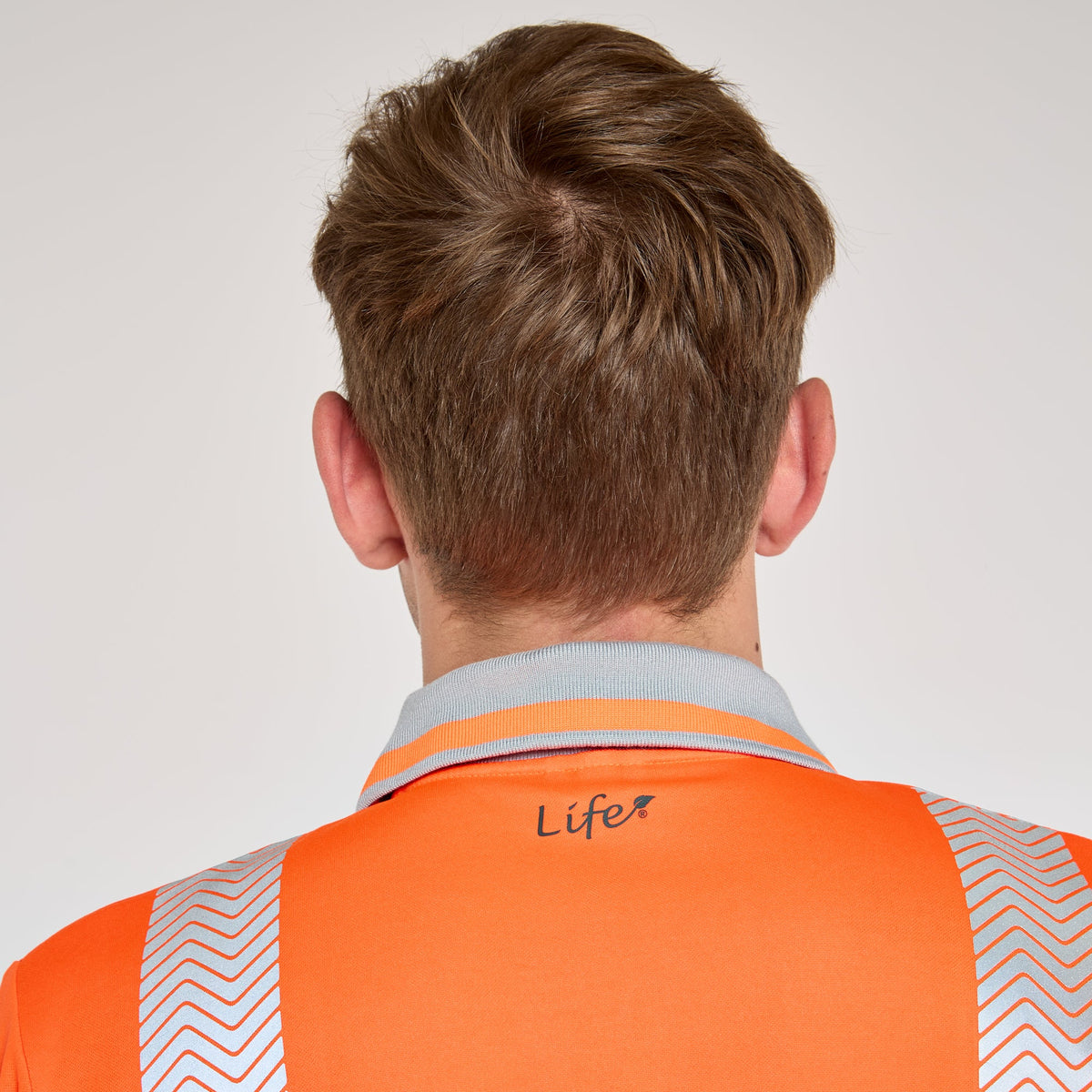 Pulsar Short Sleeve Polo Shirt Orange - Bamboo Content, image 4
