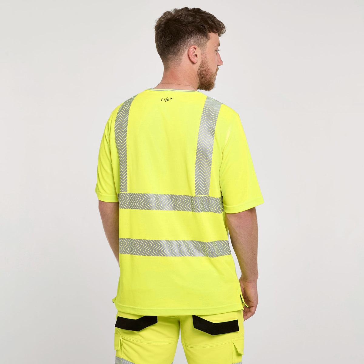 Pulsar Short Sleeve T-Shirt Yellow - Bamboo Content, image 2