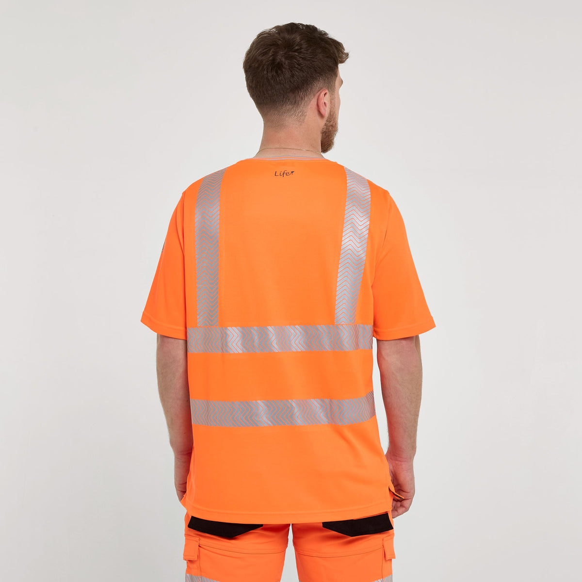 Pulsar Short Sleeve T-Shirt Orange - Bamboo Content, image 2