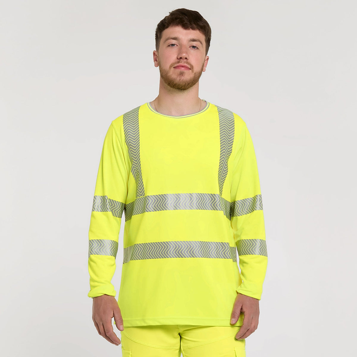 Pulsar Long Sleeve T-Shirt Yellow - Bamboo Content, main product image