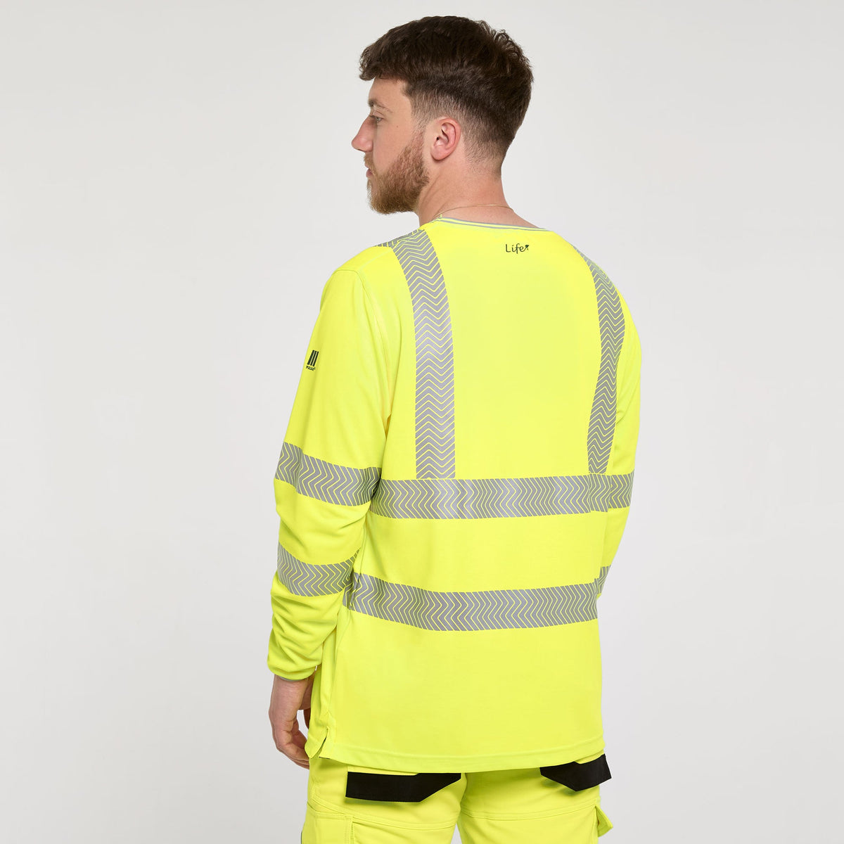 Pulsar Long Sleeve T-Shirt Yellow - Bamboo Content, image 2