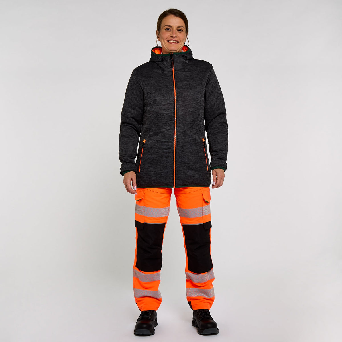 Pulsar Women's Reversible Puffer Jacket Orange, image 4