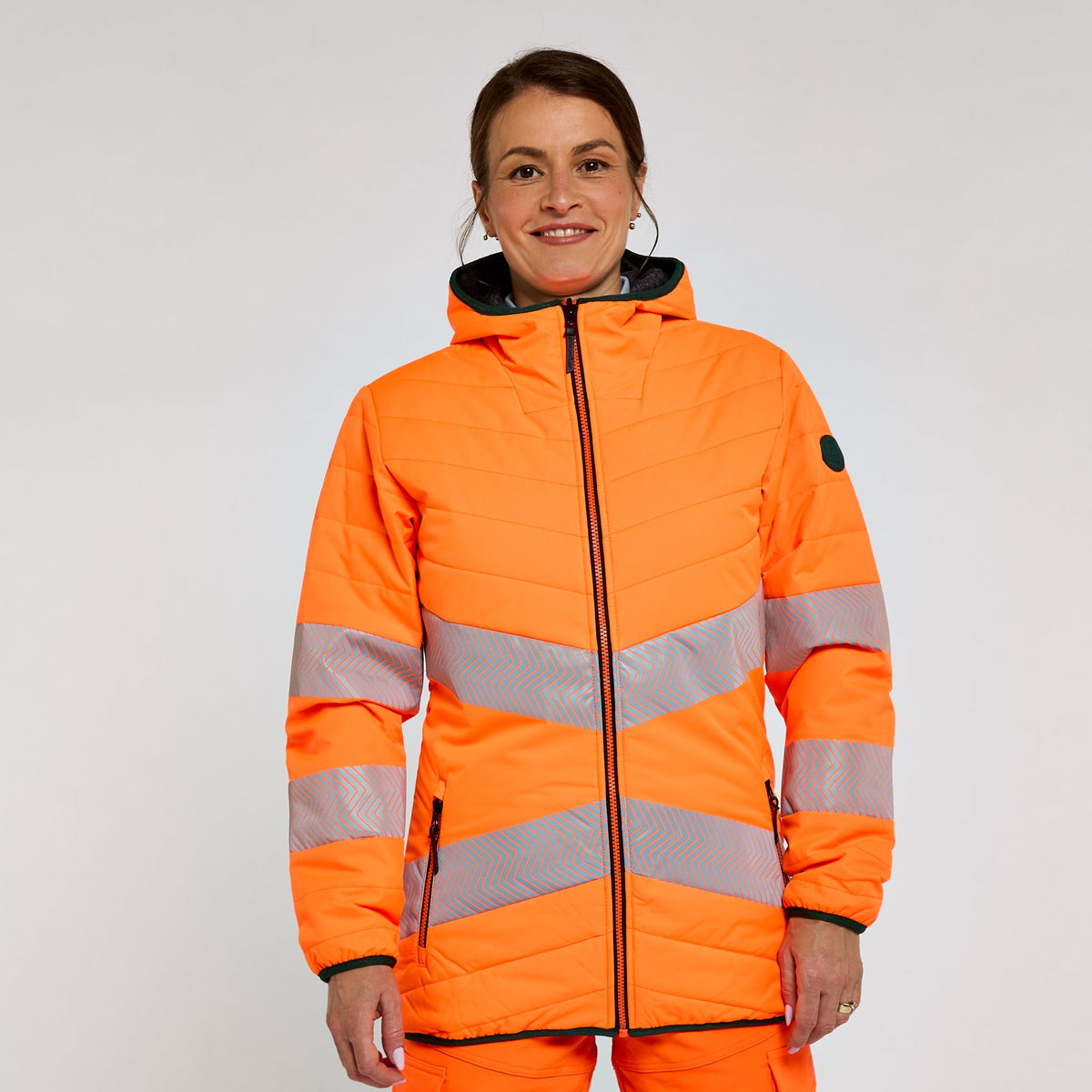Pulsar Women's Reversible Puffer Jacket Orange, main product image