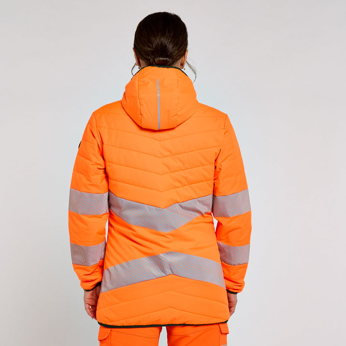 Pulsar Women's Reversible Puffer Jacket Orange, image 3