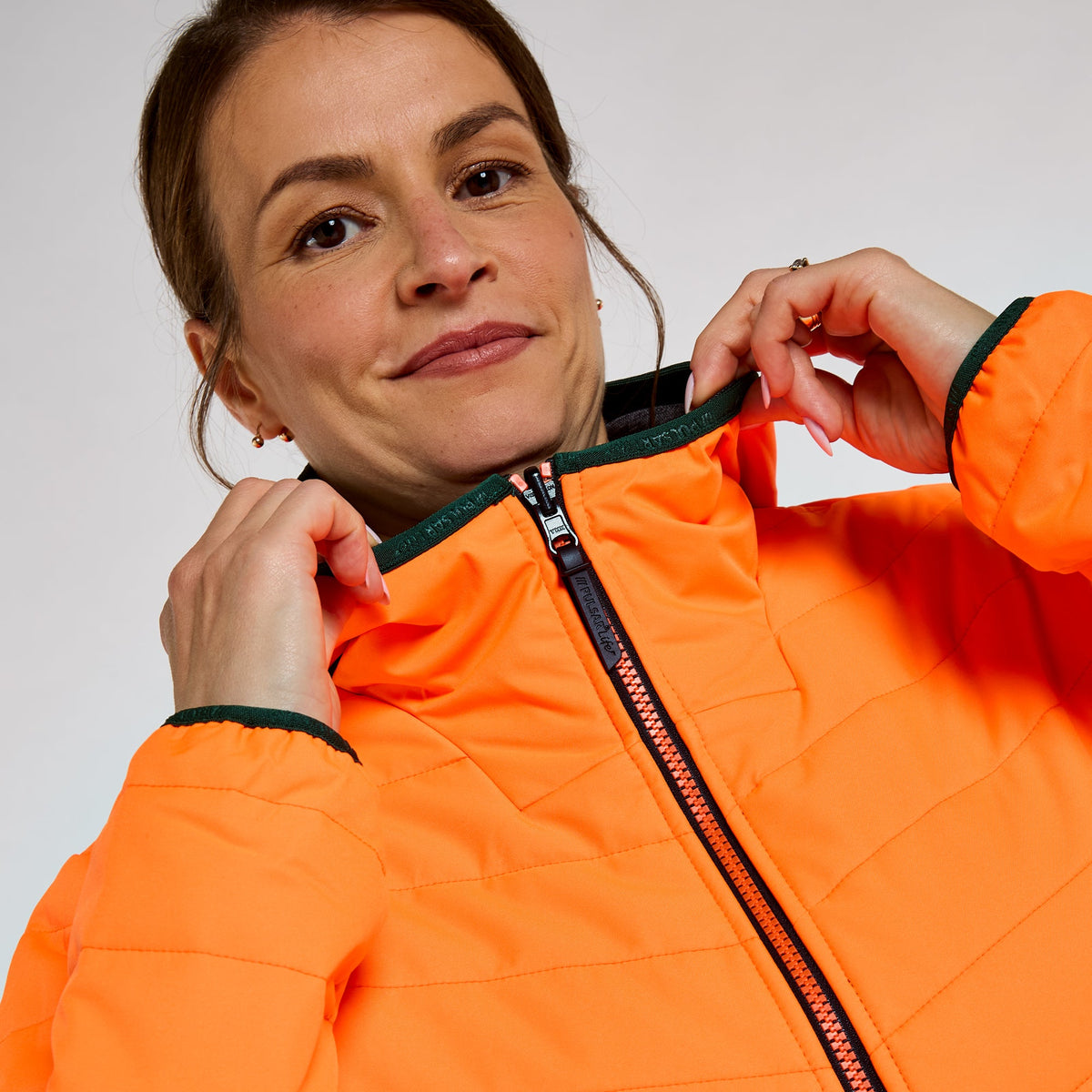 Pulsar Women's Reversible Puffer Jacket Orange, image 7