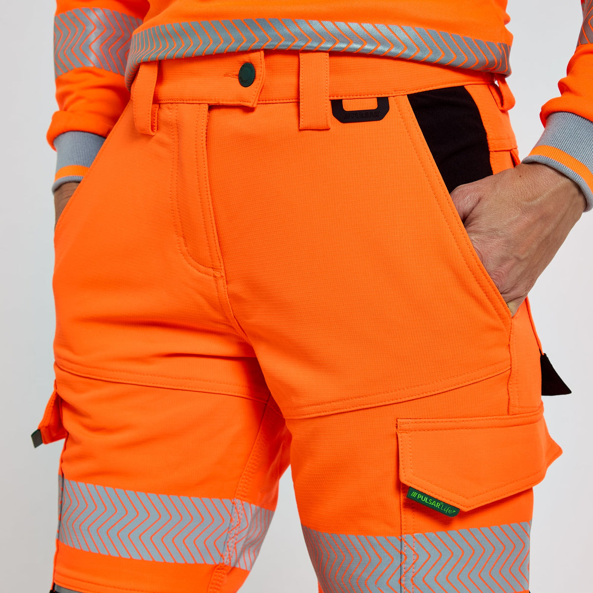 Pulsar Women's Stretch Combat Trousers Orange, image 4