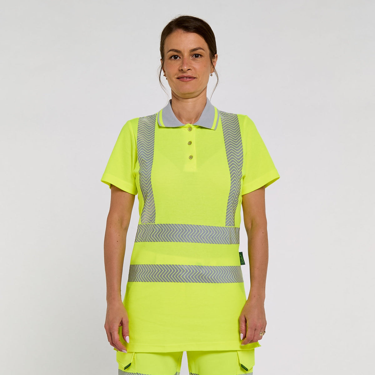Pulsar Women's Short Sleeve Polo Shirt Yellow - Bamboo Content, main product image