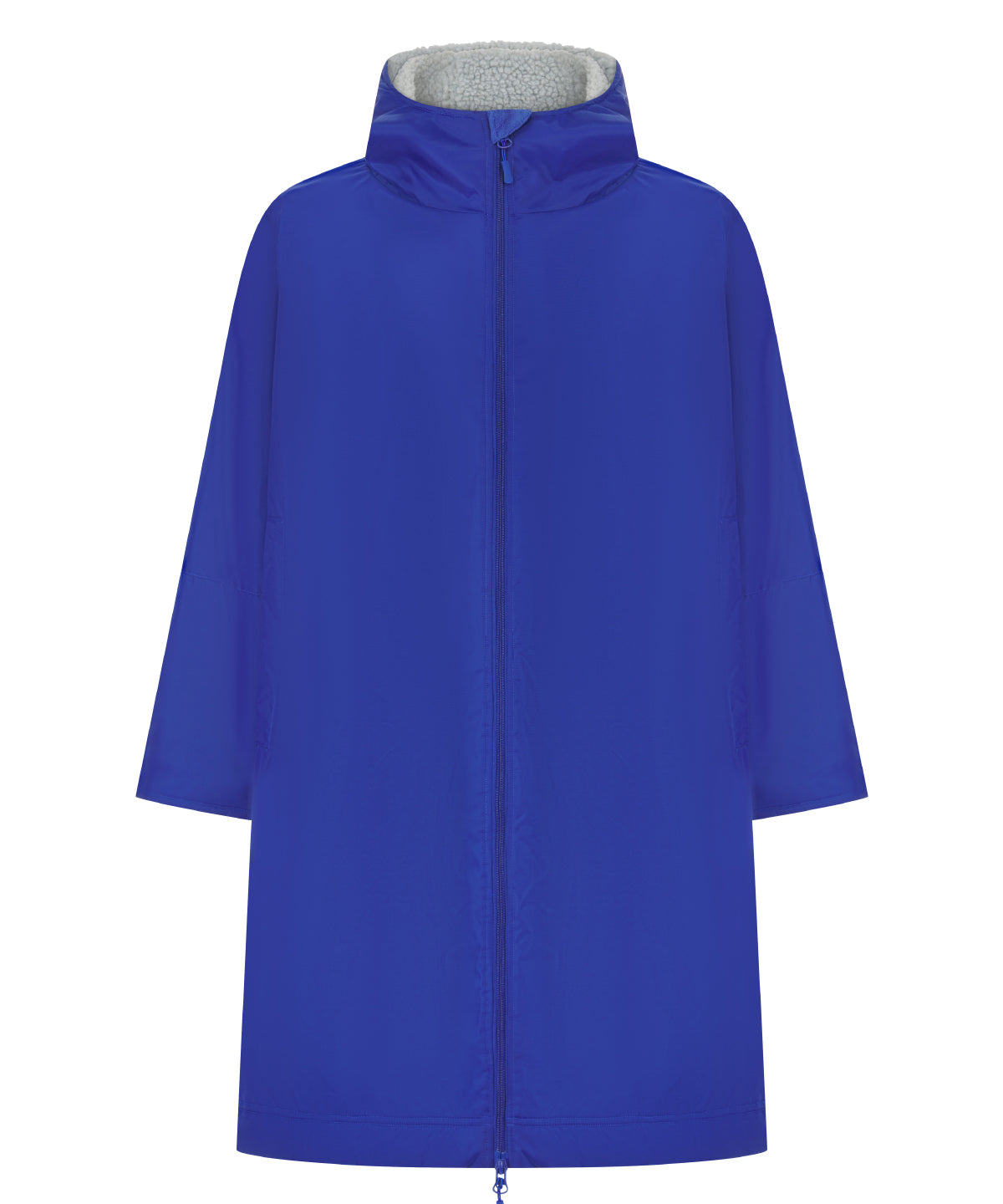 Finden & Hales All-weather robe in Royal, front view