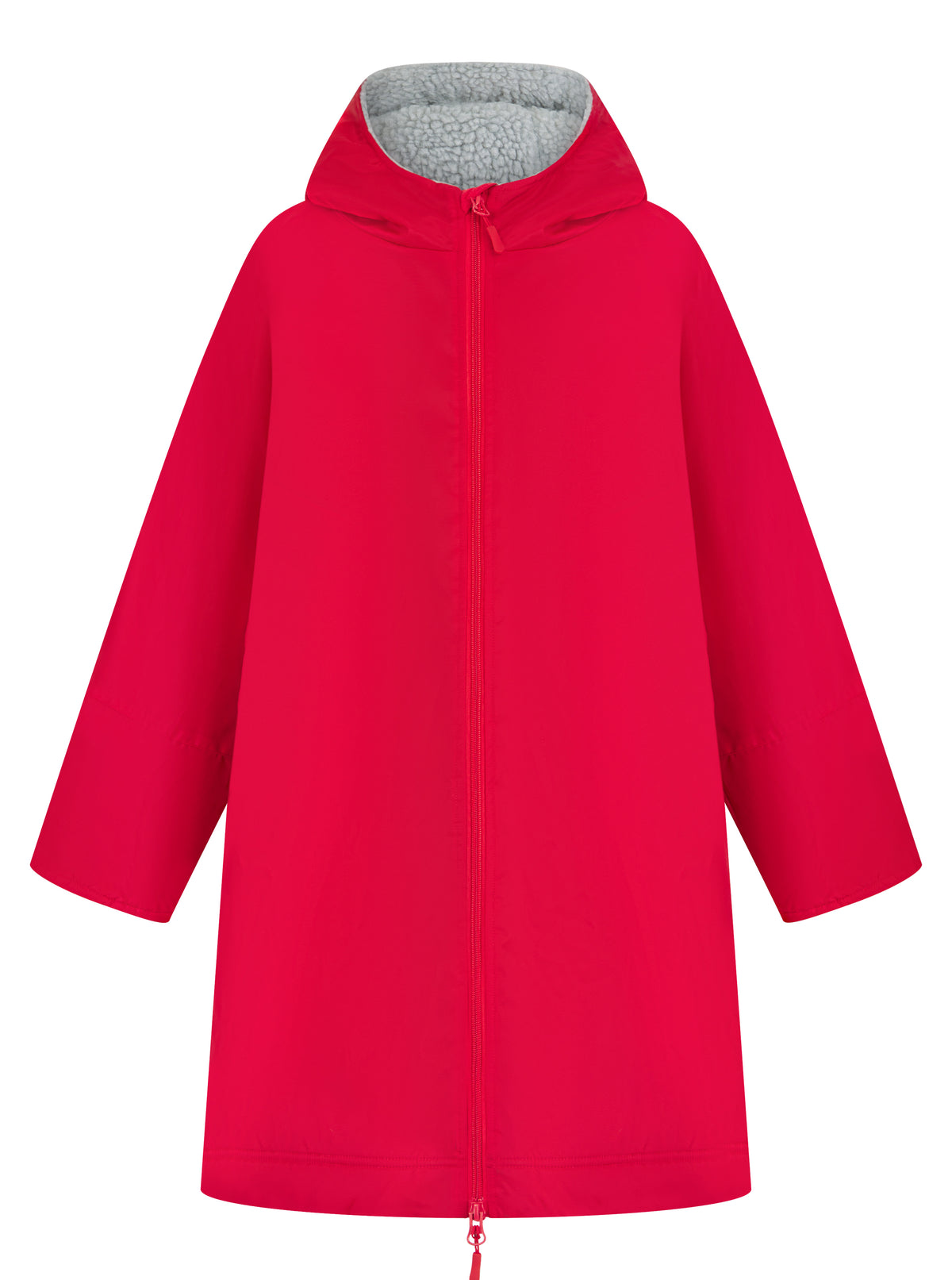 Finden & Hales Kids all-weather robe in Red, front view