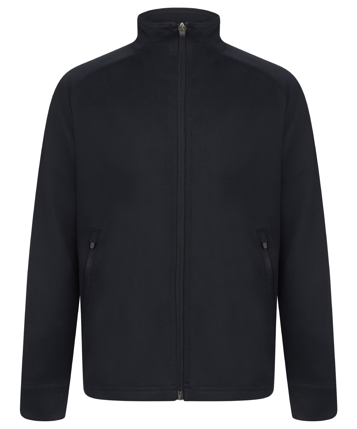 Finden & Hales Kids knitted tracksuit top in Navy, front view