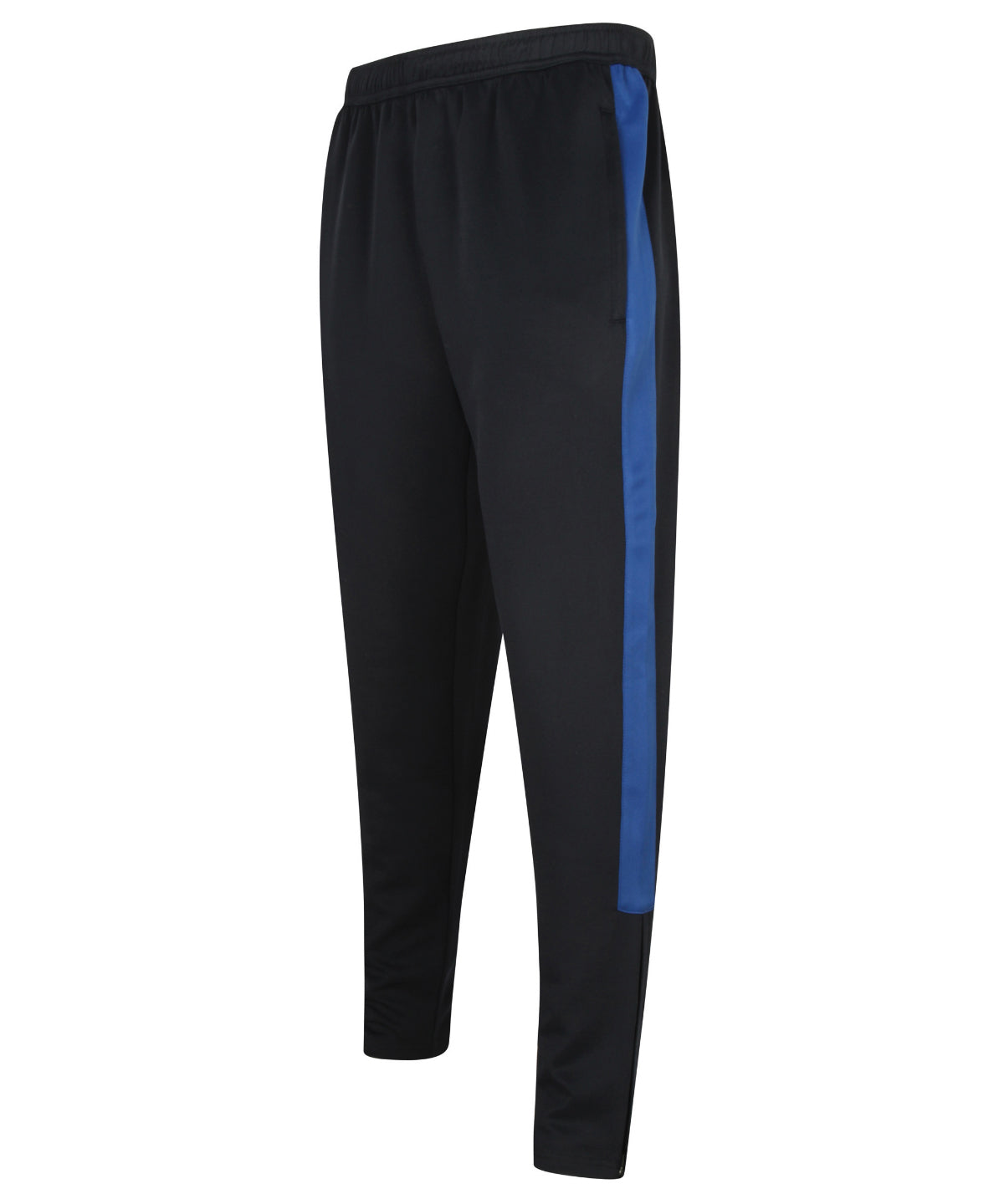Finden & Hales Knitted tracksuit pants in Navy_Royal, front view