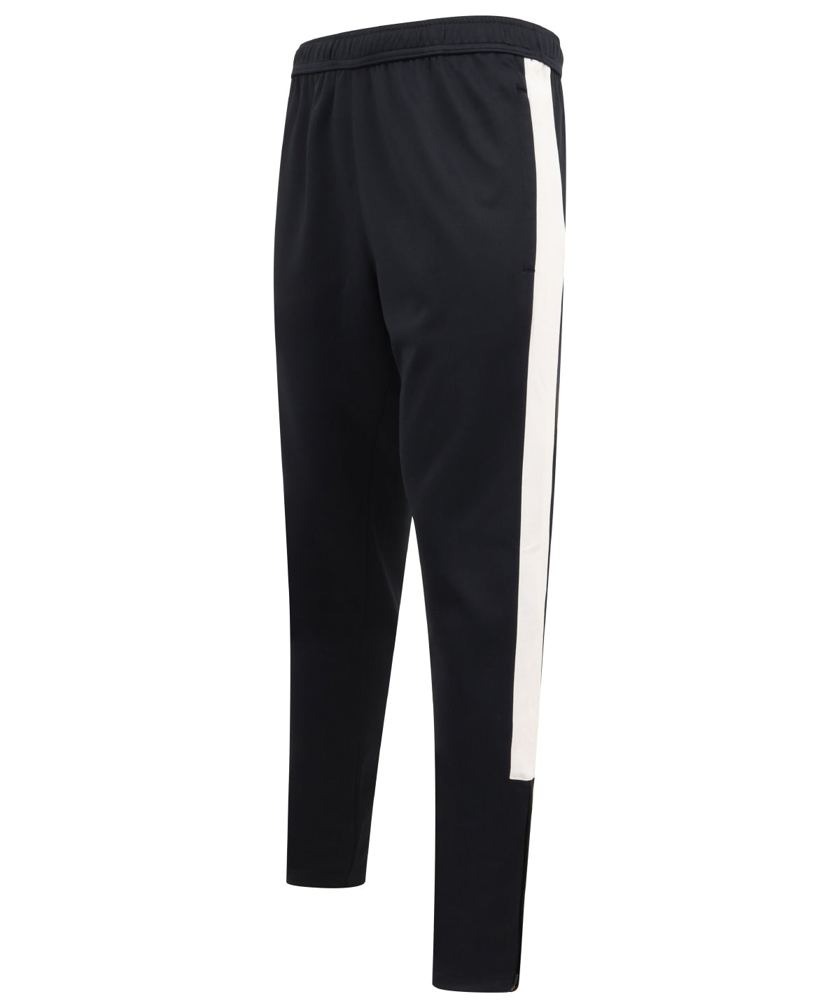 Finden & Hales Knitted tracksuit pants in Navy_White, front view