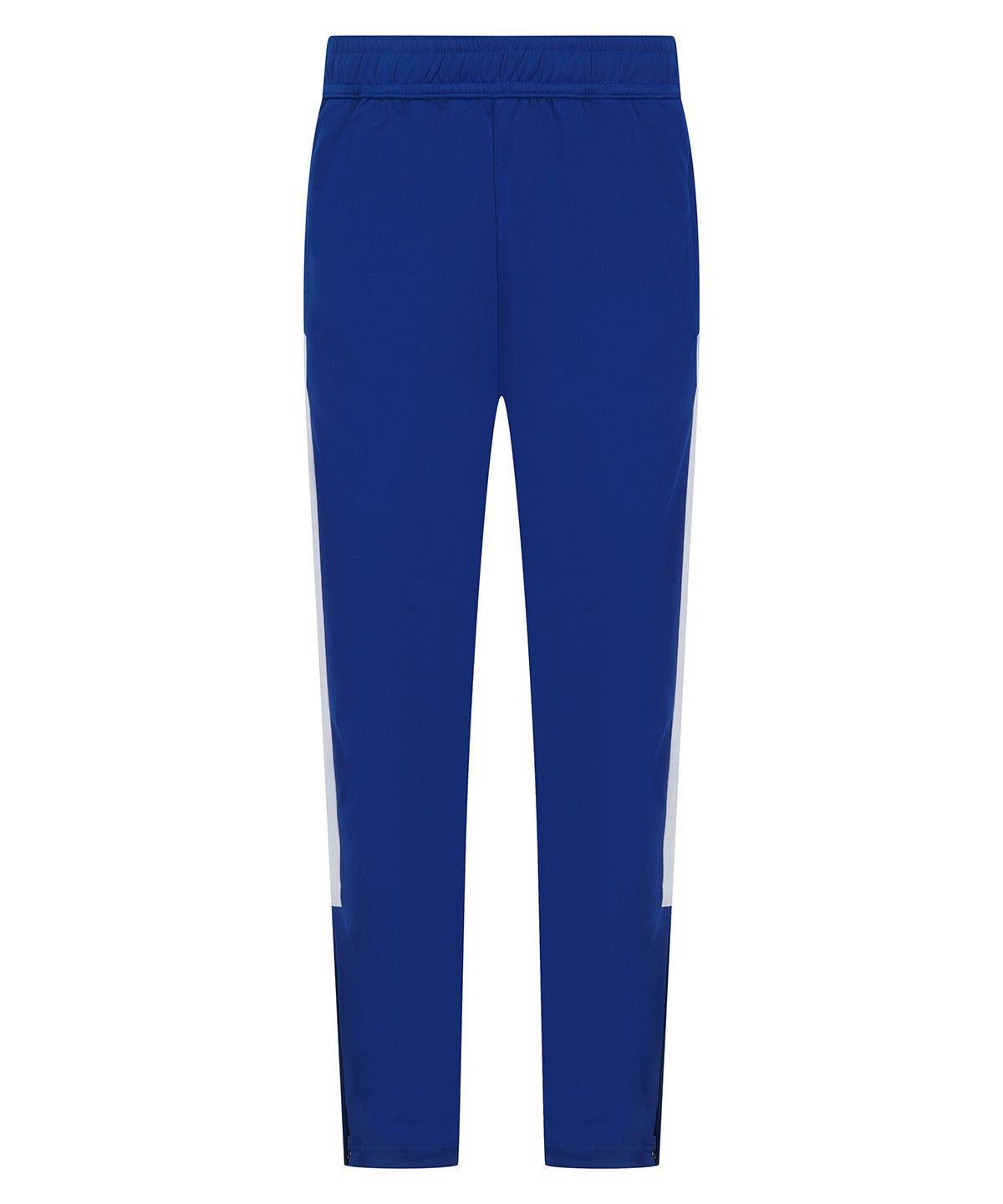 Finden & Hales Knitted tracksuit pants in Royal_White, front view