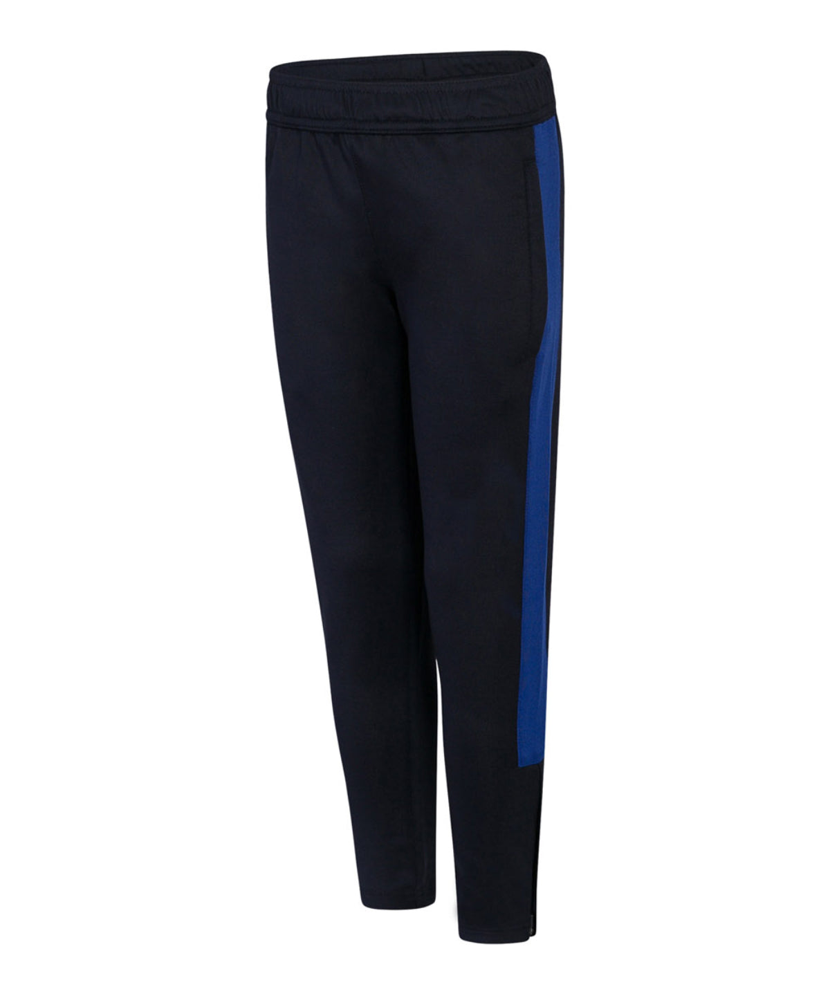 Finden & Hales Kids knitted tracksuit pants in Navy/Royal, front view