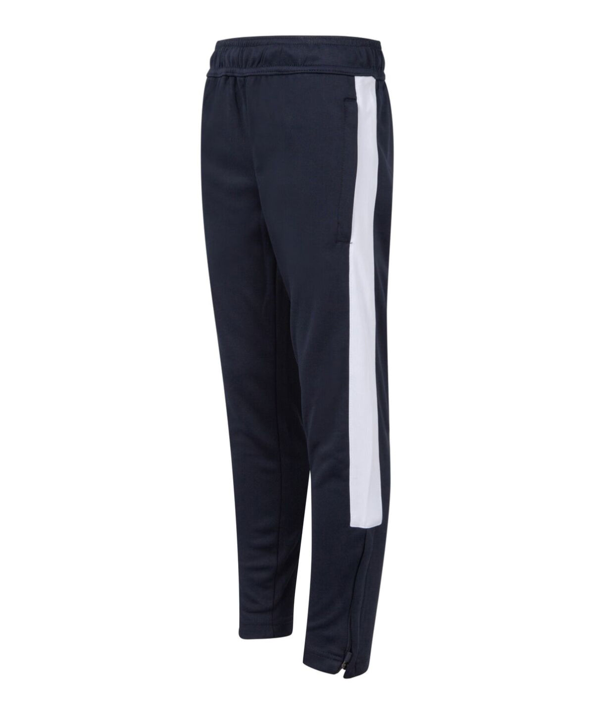 Finden & Hales Kids knitted tracksuit pants in Navy_White, front view