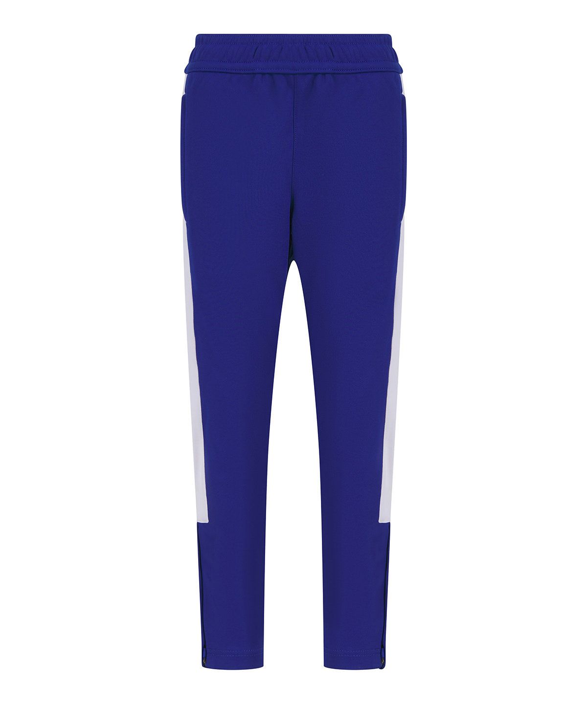 Finden & Hales Kids knitted tracksuit pants in Royal_White, front view