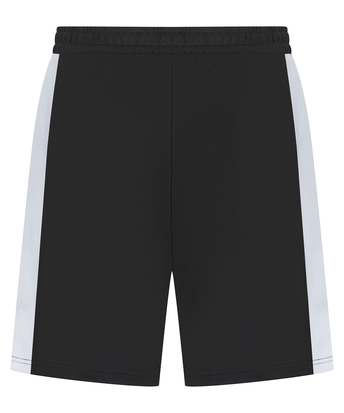 Finden & Hales Kids knitted shorts with zip pockets in Black/White, front view