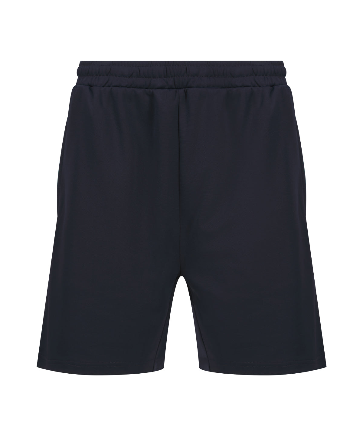 Finden & Hales Kids knitted shorts with zip pockets in Navy, front view