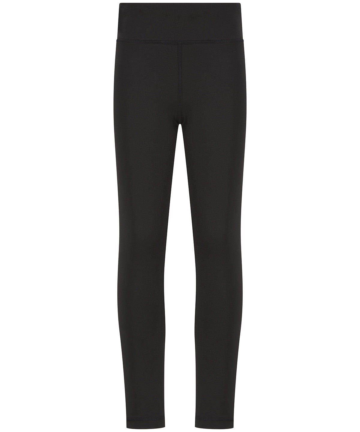 Finden & Hales Kids team leggings in Black, front view