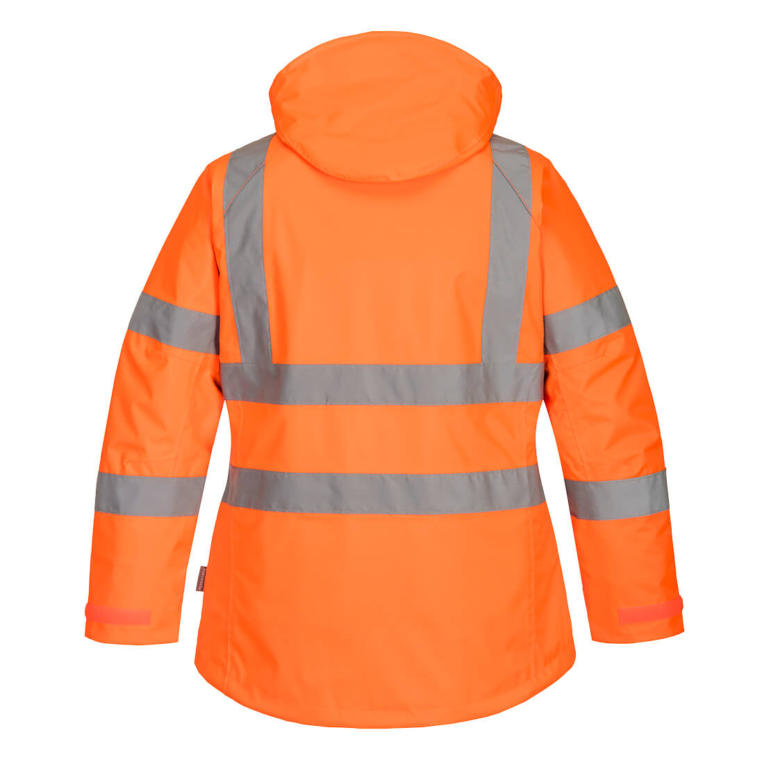 Portwest LW74 Hi-Vis Women's Winter Jacket in Orange, back view