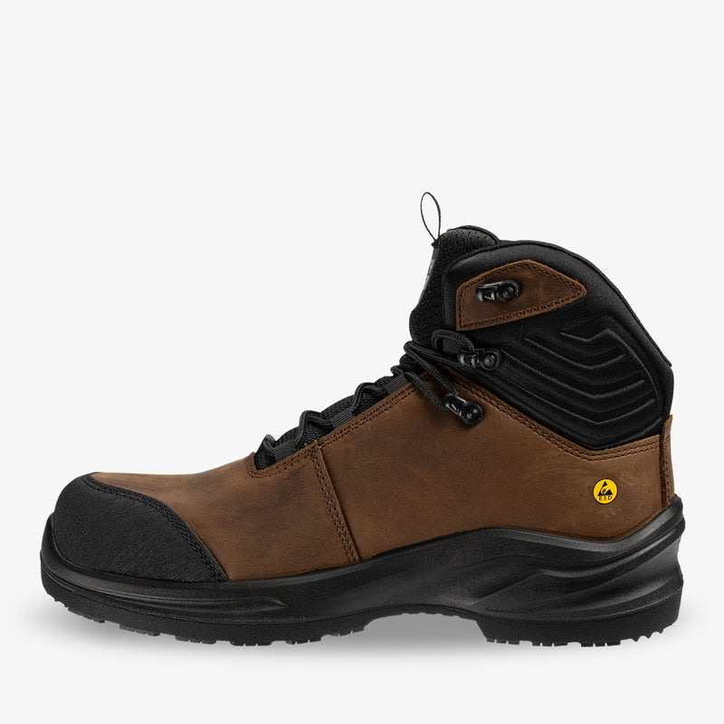 Safety Jogger MDLCHS3SMT Modulo Lea S3S Mid T Brown side view