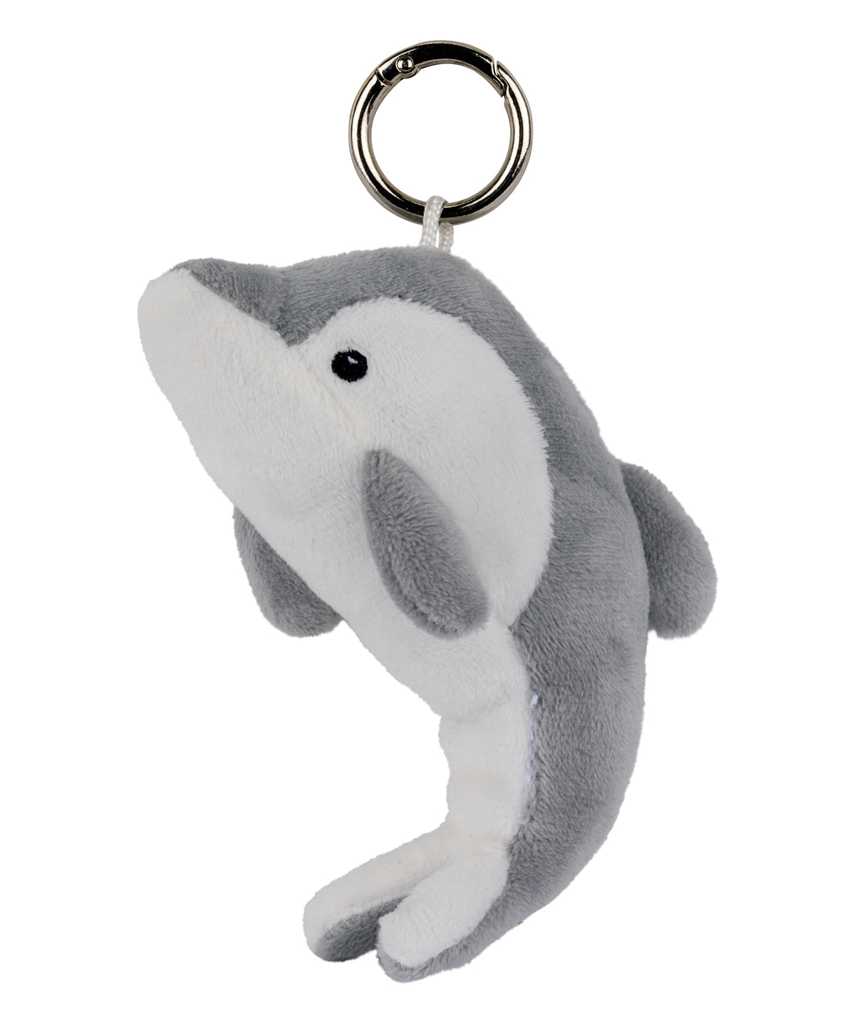 Mumbles Character keyring in Dolphin Grey, front view