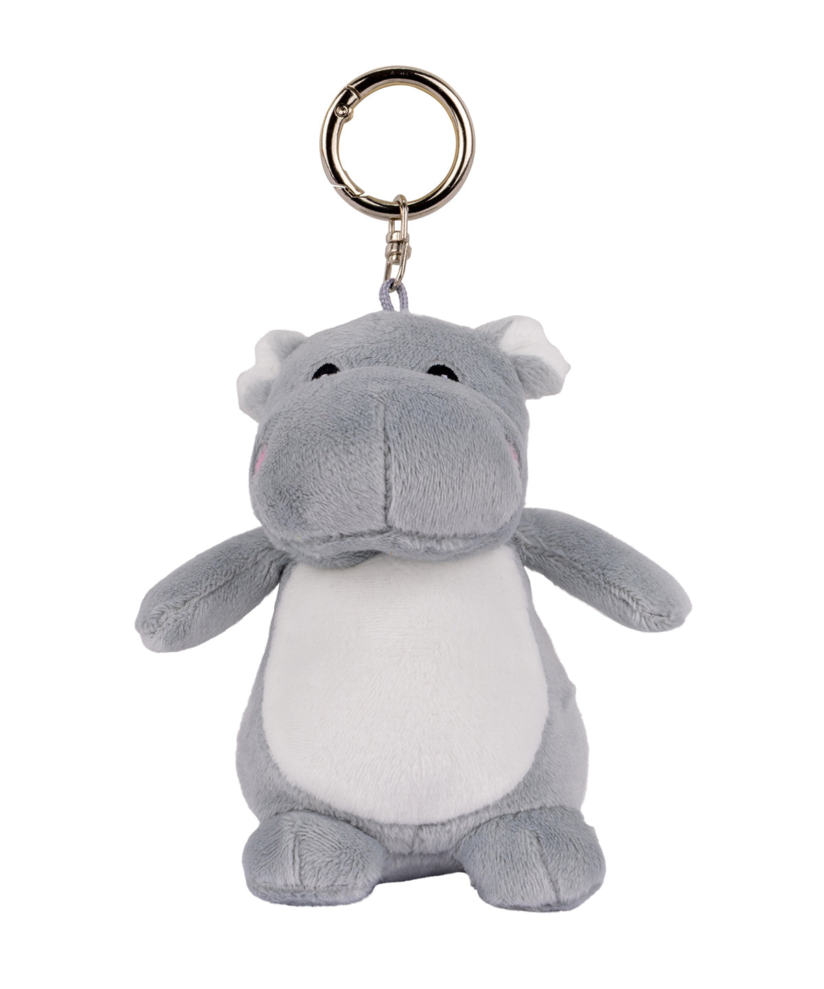Mumbles Character keyring in Hippo Grey, front view