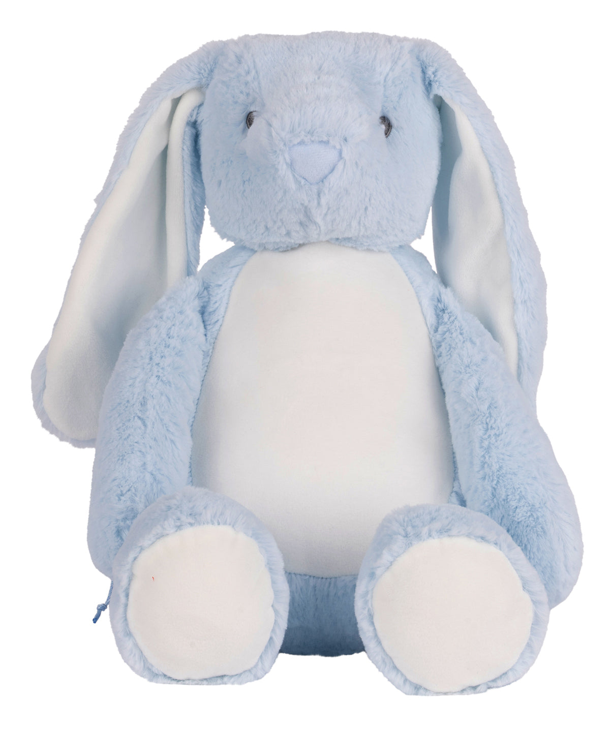 Mumbles Zippie bunny in Blue, front view