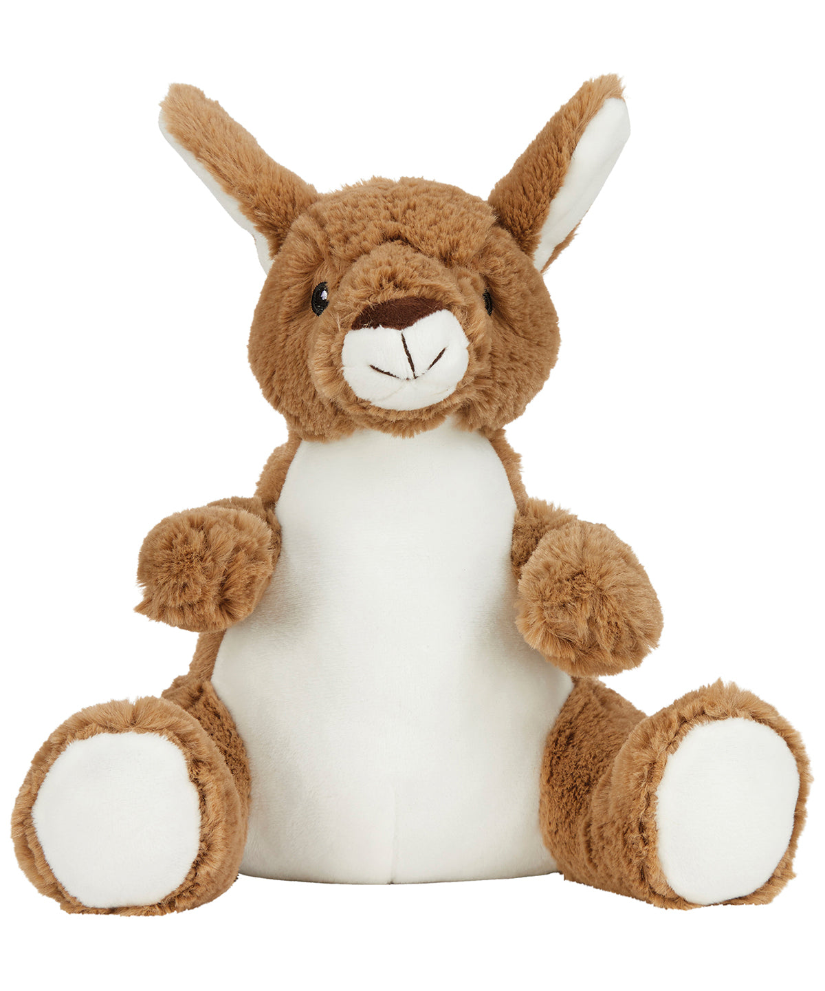 Mumbles Printme mini teddy in Kangaroo, front view