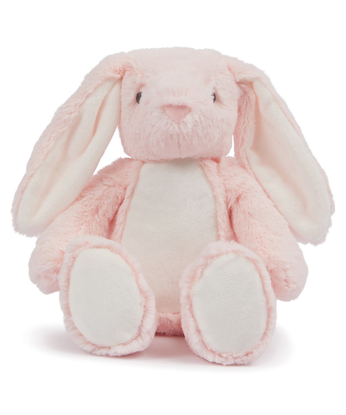 Mumbles Printme mini teddy in Pink Bunny, front view