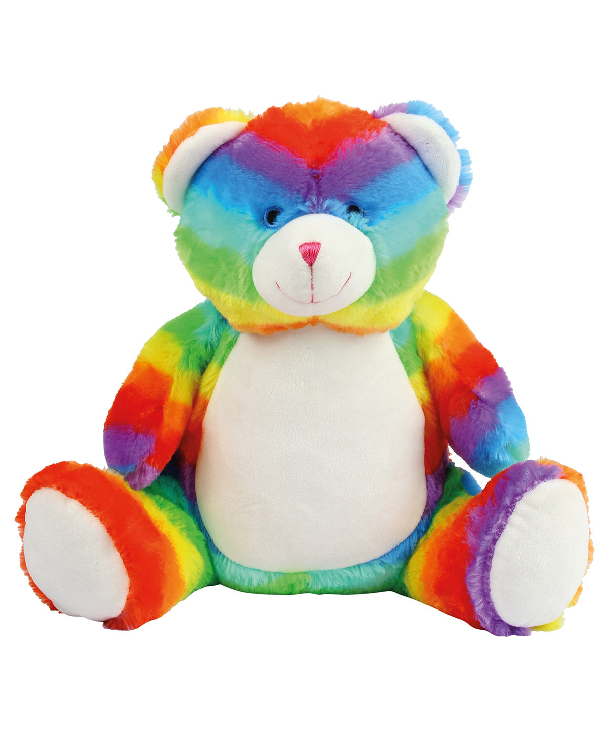 Mumbles Zippie rainbow bear in Multi, lifestyle photo