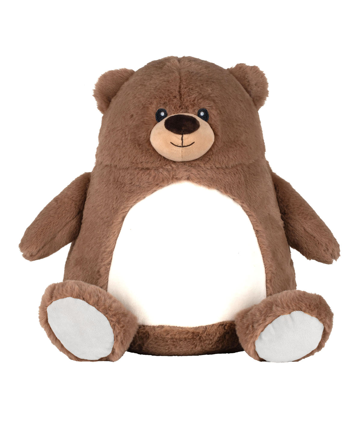 Mumbles Zippie brown bear in Brown, front view