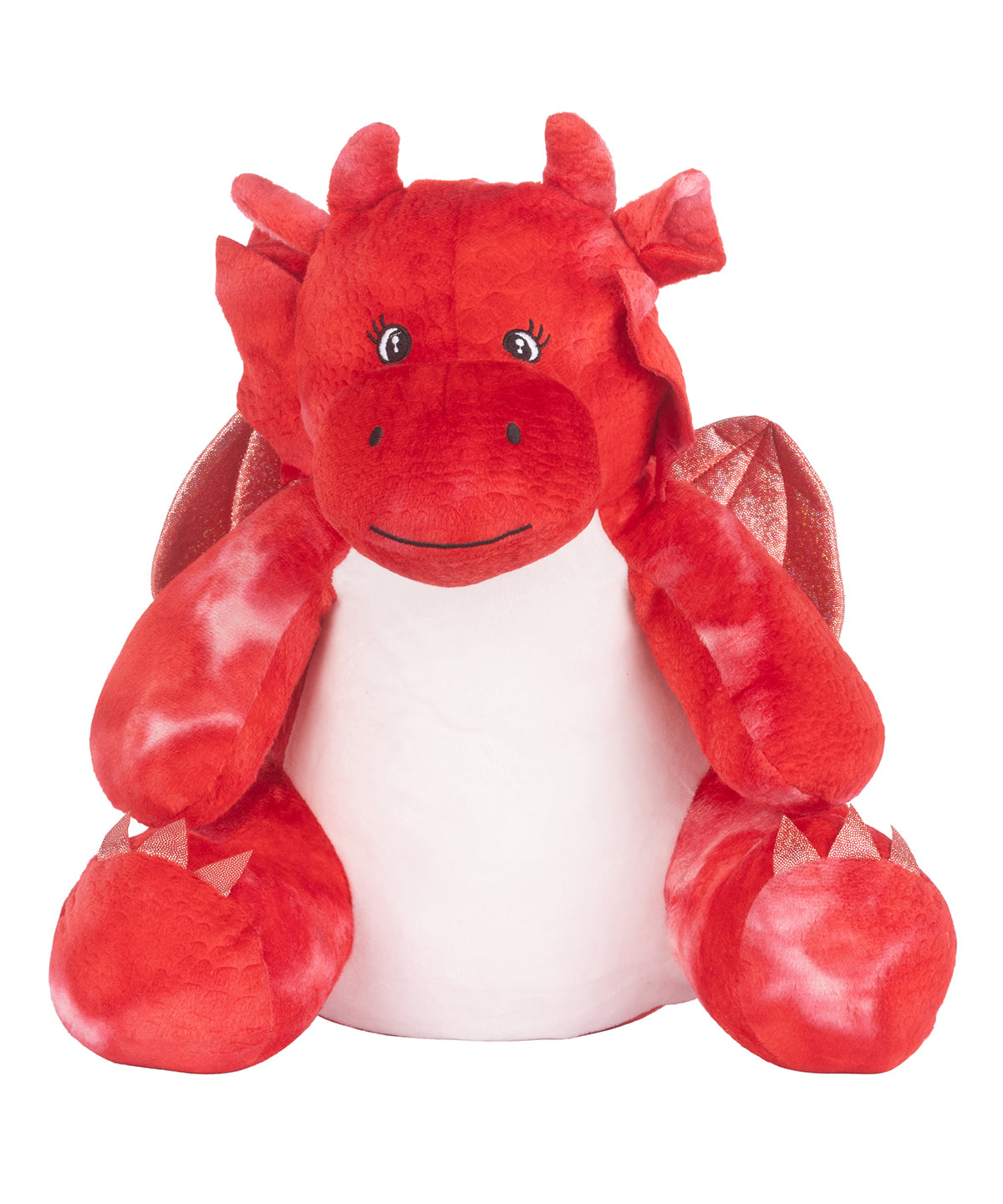 Mumbles Zippie red dragon in Red, front view