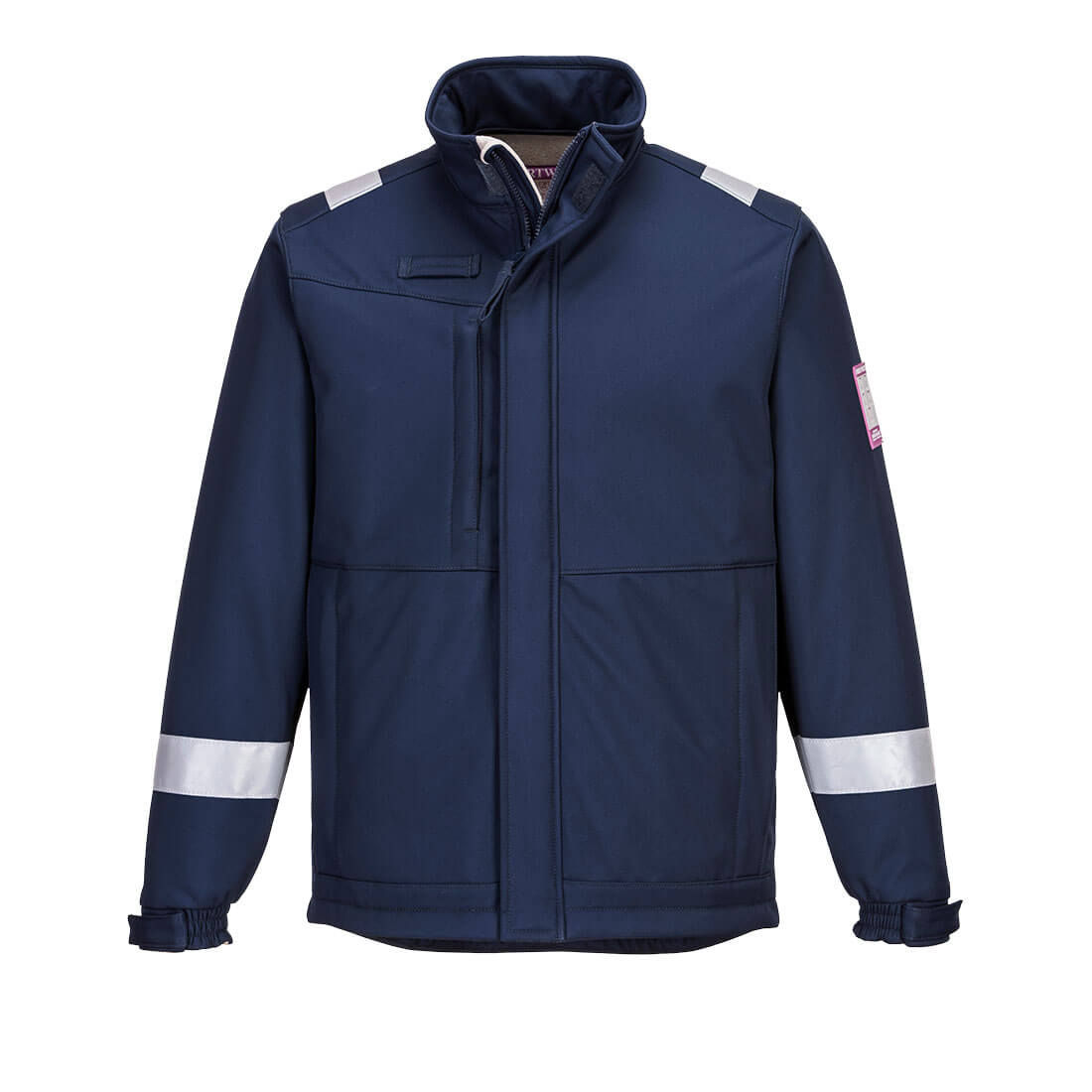 Portwest Modaflame Softshell FR Jacket in Navy, main product image
